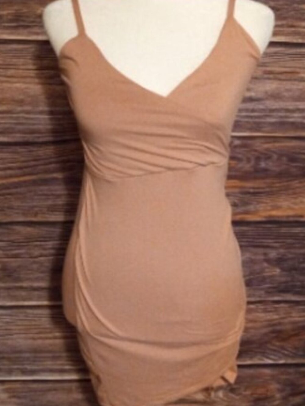 Women's Capella Summer Babe Dress Ruched Asymmetric Mini Dress in Mauve